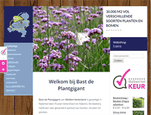 Tablet Screenshot of bastdeplantgigant.nl